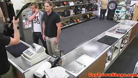 Düz rehinci adam berbat gimp içinde üçlü