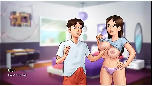 Yaz mevsimi efsanesi - tabu - oyun - rol yapma - fantezi - ponpon kızlar birbirlerini sarkık ve şımarık memeler tutuyor