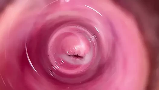 mia'nın kremsi amının derinliklerindeki kamera