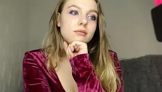 Bbw jucielussie in stockings sexy fingering pussy