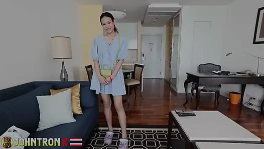 JohnTronX - Unreal slim Asian babe rides my dick like a pro