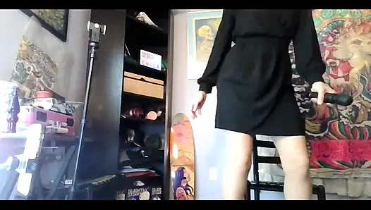 İş görüşmemden sonra binerken ve fışkırtarak boşalmamı izle