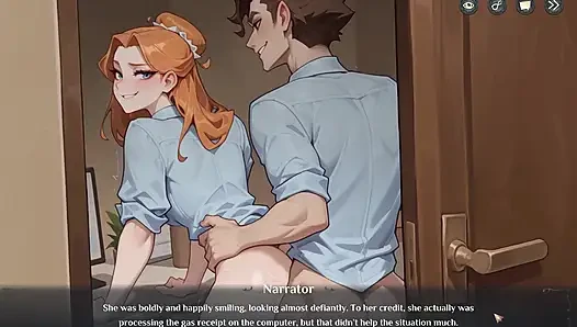 Otel hikayeleri ürkütücü hentai oyunu ep.3 iş yerinde büyük bir döllemeyle sikişirken yakalandı!