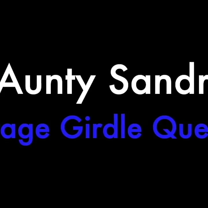 Aunty Sandra in Her Open Crotch Girdle Playing Vgq40