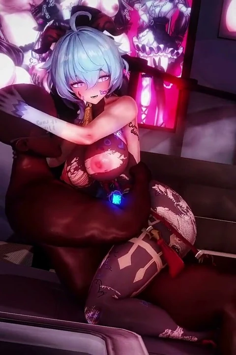 Genshin Impact - Sürtük Ganyu Ntr Sikişi - 3D Hentai Animasyonları