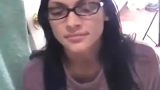 Jenny Gets a Fuck and a Massive Facial in the Bathroom