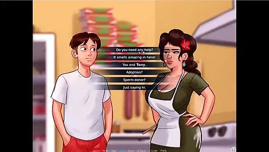 Yaz mevsimi efsanesi - Josephine Johannes'e tezgahın arkasında sakso çekti ... Johannes Tina'ya siktiriyor