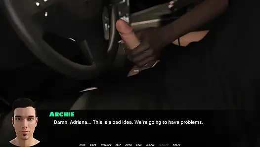 Heyecan verici oyunlar: kız sakso yaparken yakalandı ve yüzünü arabada büyük bir dölle kapladı ep 10