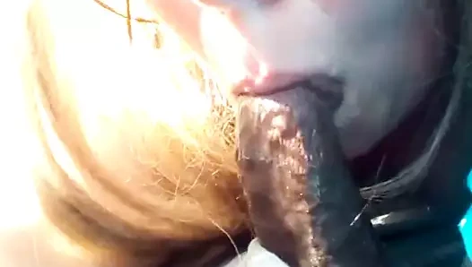 Oral seks ile boşalmak sürüş içinde the araba bbc