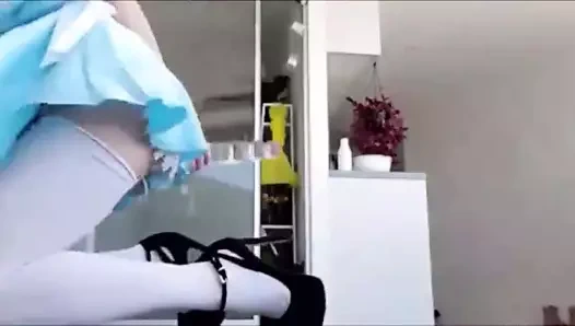 Benim sarışın gf masturbates ile ona favori yapay penis