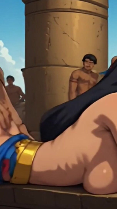 Firavunlar derleme çizgi film eski Mısır krallarının hentai animasyonu, piramit, kraliçe, | Klip 2