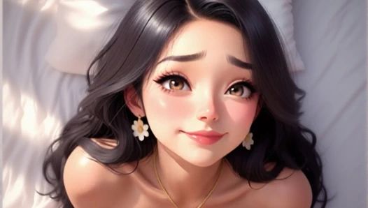 Son derece güçlü cinsel arzuya sahip güzel bir kadın mastürbasyonla oynamaktan tatmin olmadı