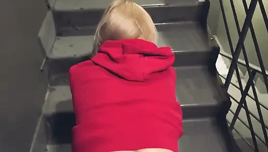 Kırmızı Kapüşonlu, Halka açık: Merdivenlere Eğilmiş, Girişte Nemli Köpek