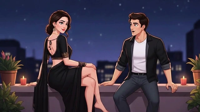 terrace par jake khub maze kiye (Hindi)