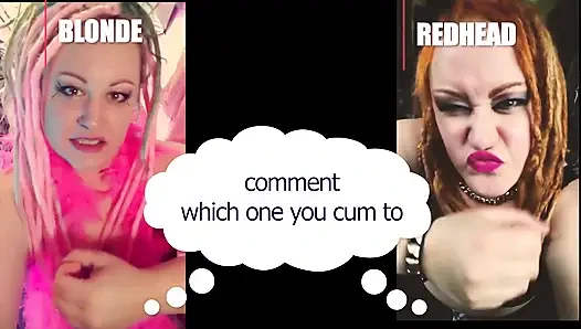 Hangisinin seni sarışın ya da kızıl saçlı heteroseksüel versiyonuna boşalttırdığına yorum yap