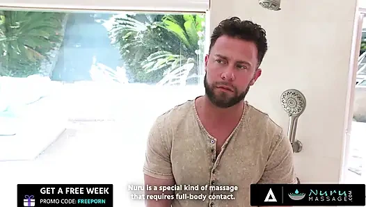 Nuru masajı - mücevher diamant komşuyu yağlı nuru sikişi ve ağzına boşalma ile ödüllendiriyor