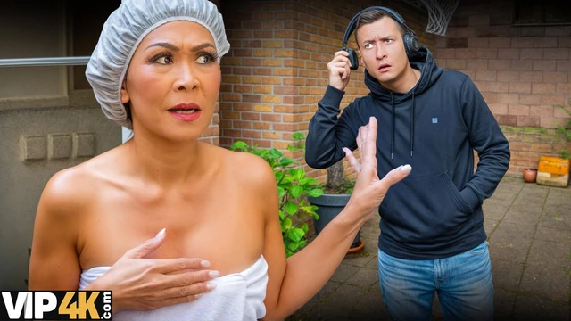 MATURE4K. Asyalı genç Çek adam