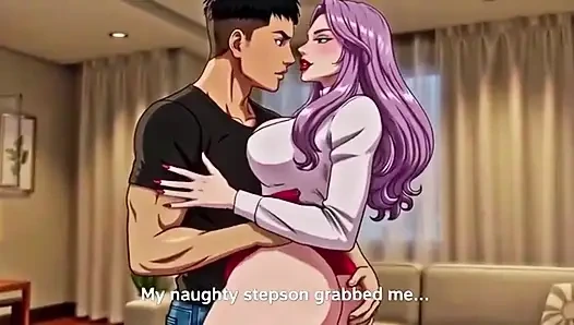 Azgın üvey anne evde kimse yokken üvey oğlu tarafından yakalanıyor