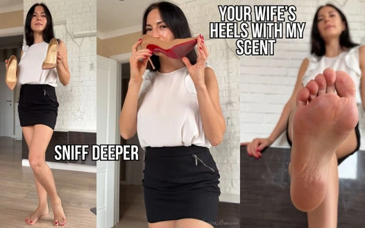 Karının kokmuş topuklarını kokla ve sonra ayaklarımı kokla