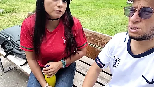 The park ranger is convinced to help a sweet fan from Spain.