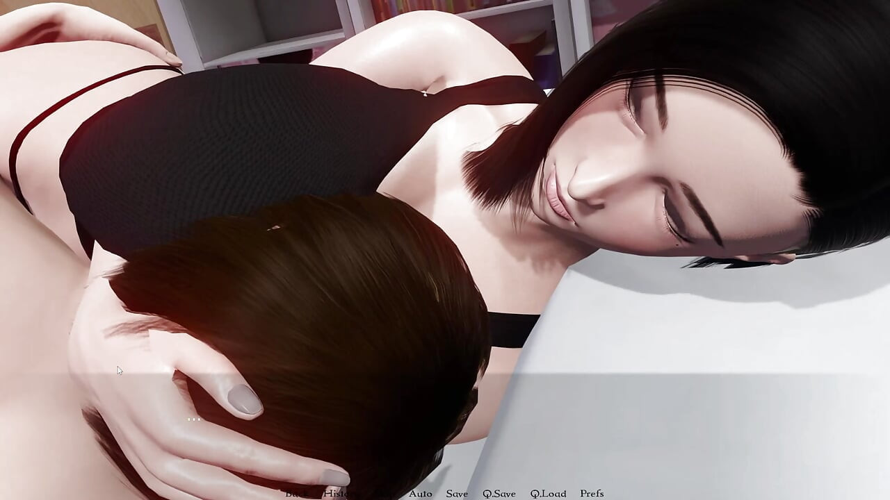 Dev memeli 3 boyutlu orta yaşlı seksi kadın şehvet animasyonlu oyunla bağlı