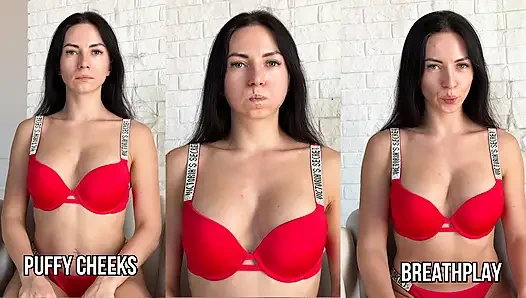 Kabarık yanaklar nefes oyunu - derin tutuş ve inleme mücadelesi