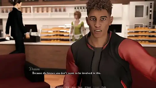 Üç yaşam kuralı - loveskysan69'un öpüşmesi ve damon bölüm 5