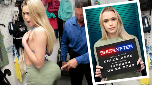 Ateşli model Chloe Rose memur Tommy Gunn'ın dükkanından bikini çaldığı için sikiliyor - shoplyfter