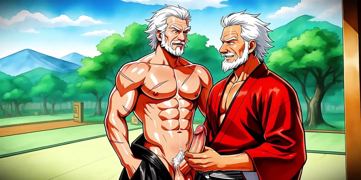 Anime ve manga erotik adam sanat seti
