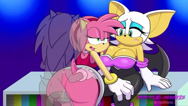 Amy Rose yarasa Rouge'un sikini aldatıyor (yeniden yükleme)