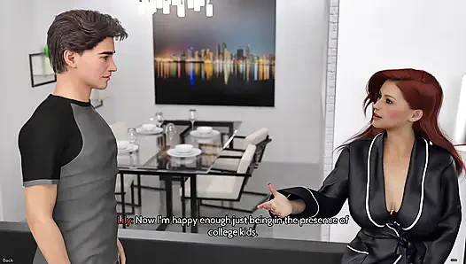 Boşanmış kızıl saçlı orta yaşlı seksi kadın onu özel anal sekse çekmek için yavaş bir oturma odası dansı kullanıyor