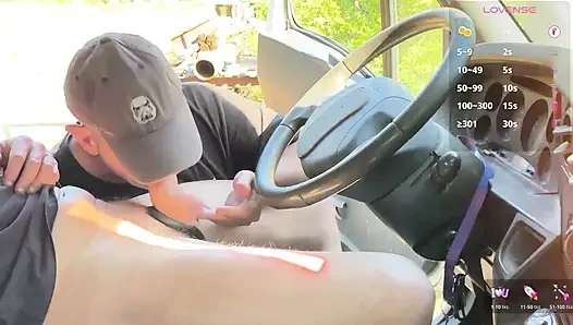 Hot Daytime Truck Encounter