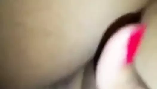 Desi yenge sahip olan eğlence ile yüksek sesle inilti