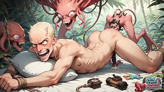 Ormanda fışkırtma makinesi grup seks