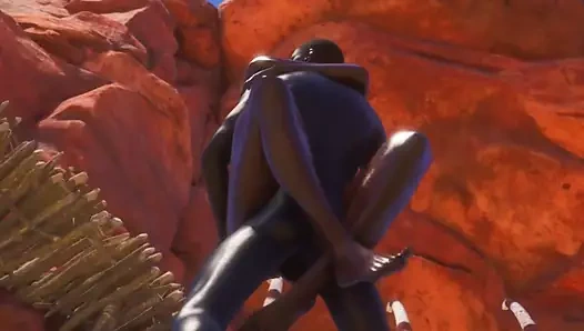 Afrikalı kadın bbc ile dolu olur