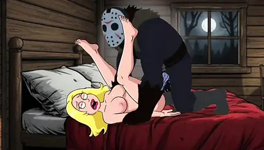 Öğrenci kız kampta seks yapıyor. Cartoon Horror Parody