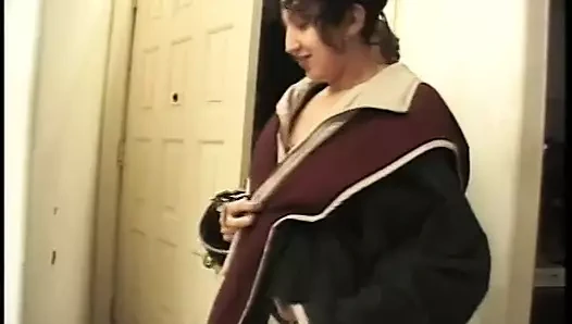 Çikolata bebek berbat onun horoz ve yalıyor ona kendi göğüsleri