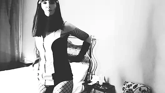 Yalnız sahibe bdsm takma yarak büyük zenci yarağı lateks orta yaşlı seksi kadın siyah beyaz