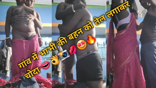 Yenge köyde yağ uygulandıktan sonra sikiliyor