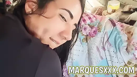 Dadı ile sert anal seks