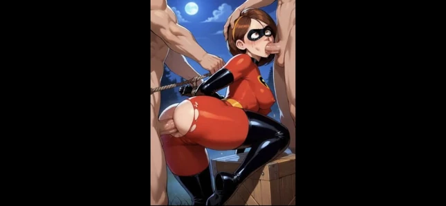 Hentai anime - harika üvey anne içinde iki yarakla