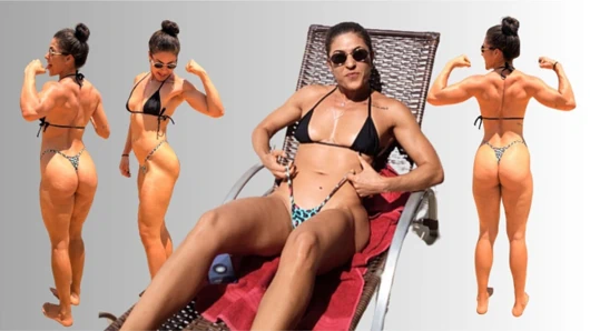 Bikini havuzu azdırıyor üçlü boşalma ile sert sikişe dönüşüyor
