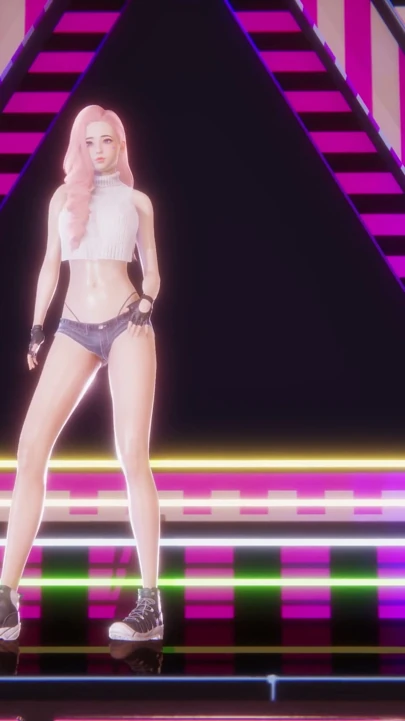 MMD NewJeans - Hype Boy - Ahri ve Seraphine Seksi Kpop Dansı League of Legends Hentai Sansürsüz 4K 60FPS | Klip 1