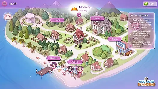 Секс-квартира 2: Grand Hotel, геймплей, часть 2 - пикантные встречи с Беллой и Евой