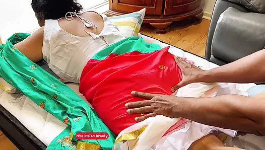 Sari desi romantizmi - en ateşli şehvetli masaj - büyük göt ve bacak masajı - inleme ve edepsiz konuşma