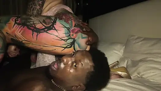 BBC Slut Gets Cum and Piss Reward.