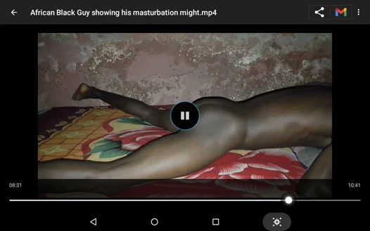 African Black guy showing is masturbation might