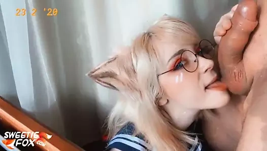 güzel cosplayer verir oral seks