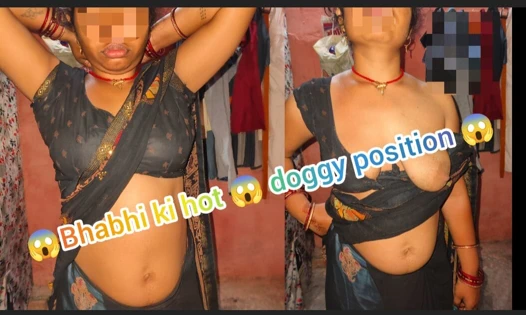 Bhabhi ki hot  doggy position thukai ki