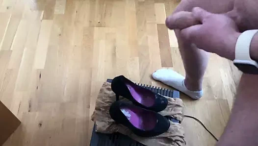 gf süet plato yüksek topuklu üzerinde Cum (6. atış)